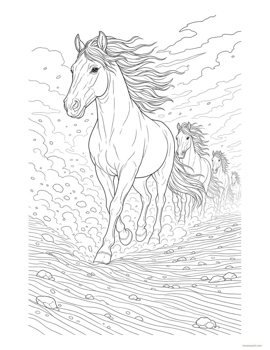 Majestic Horses — sample interior page 1