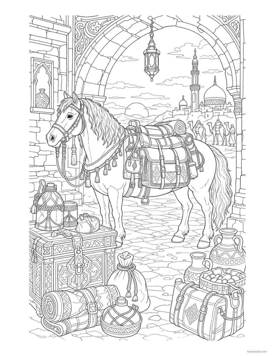 Majestic Horses — sample interior page 2