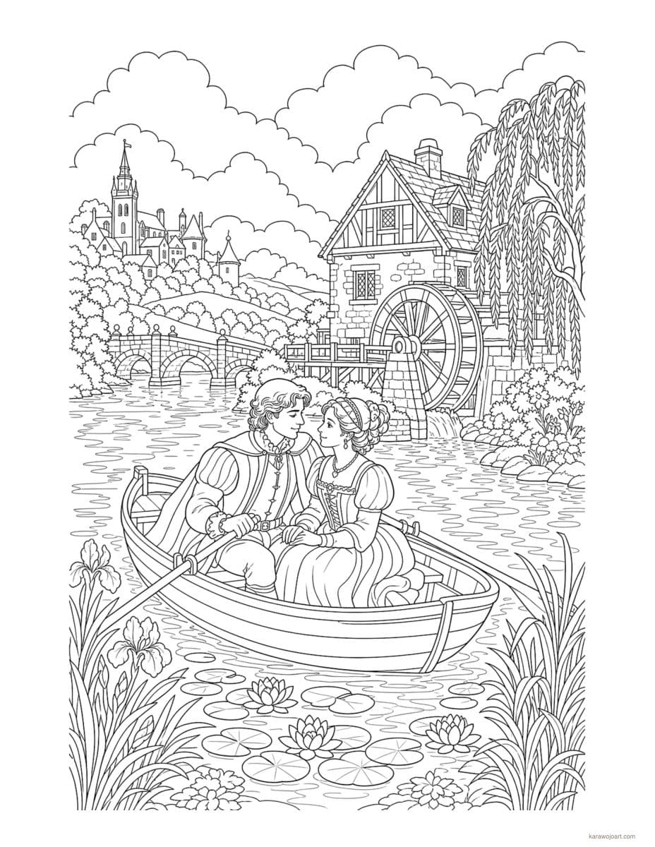 An English Pastoral Romance — sample interior page 1
