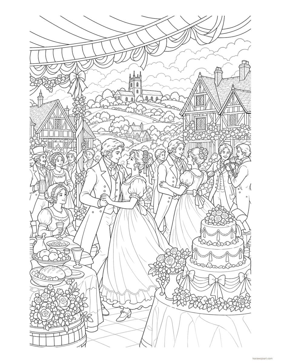 An English Pastoral Romance — sample interior page 3