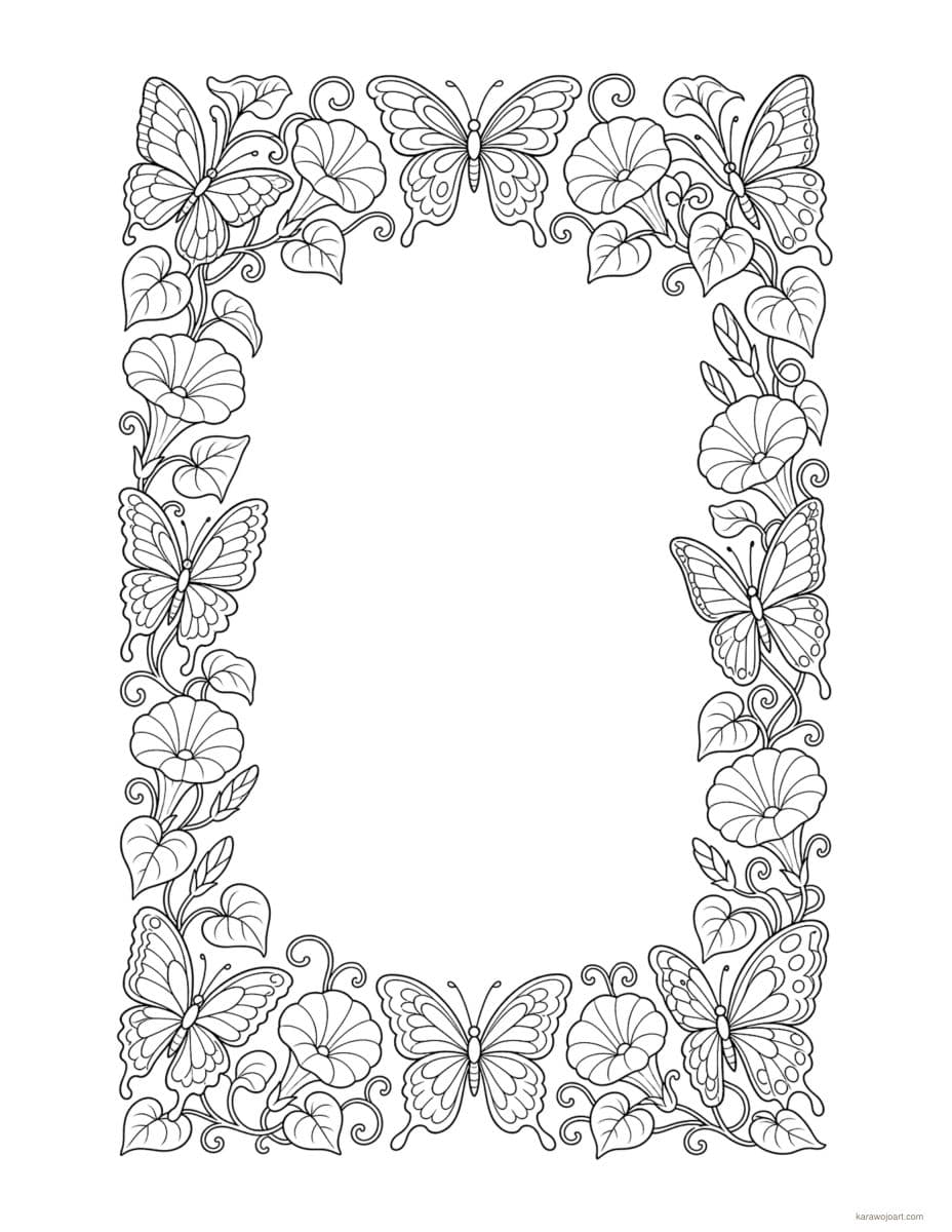 Butterfly Garden — sample interior page 1