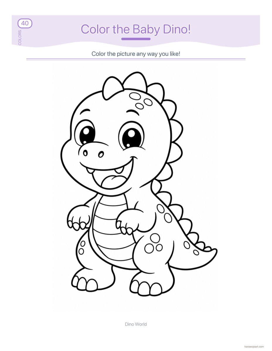 Dino World — sample interior page 2