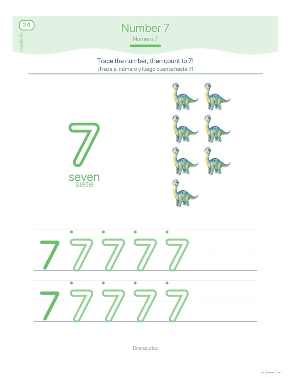 Dinosaurios — sample interior page 1