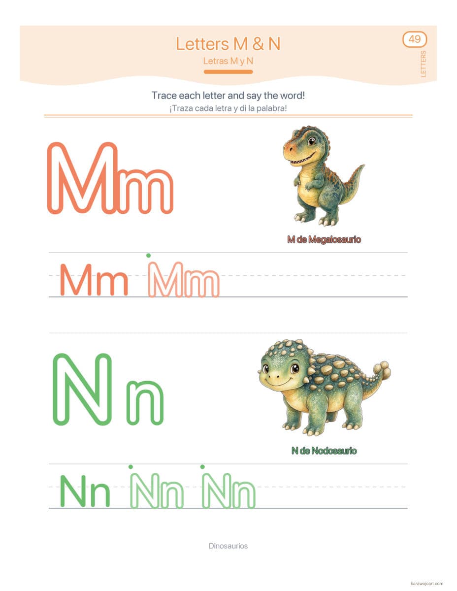 Dinosaurios — sample interior page 2