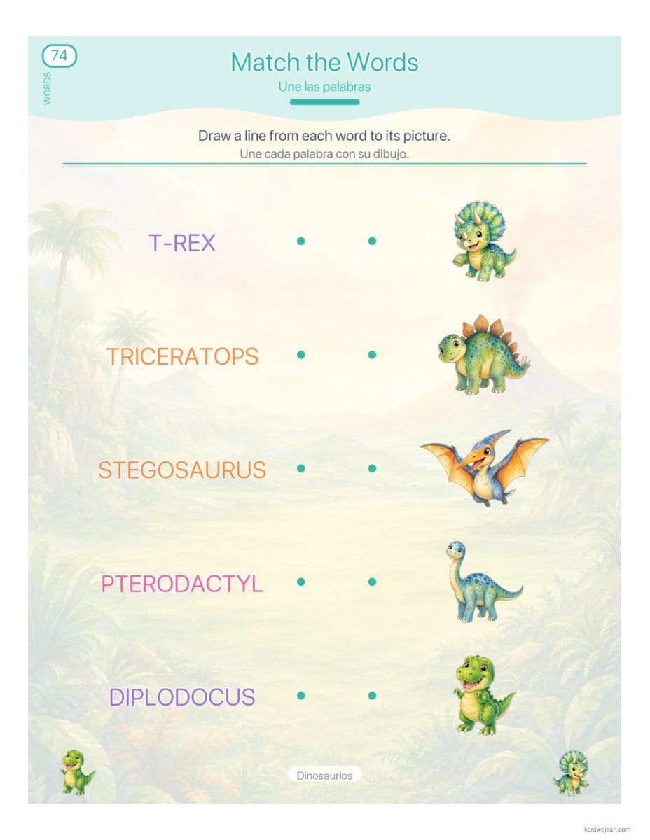 Dinosaurios — sample interior page 3