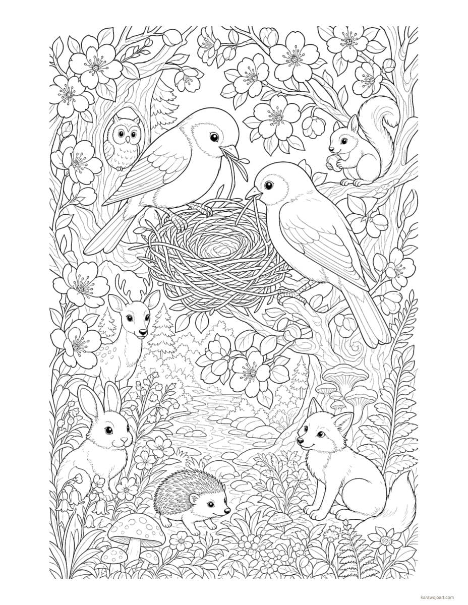 Enchanted Woodland — sample interior page 2