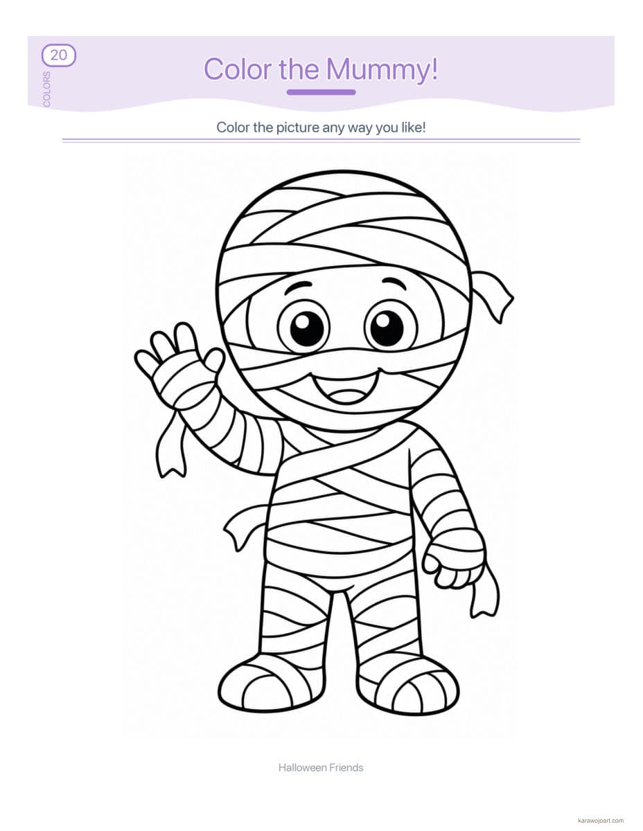 Halloween Friends — sample interior page 1
