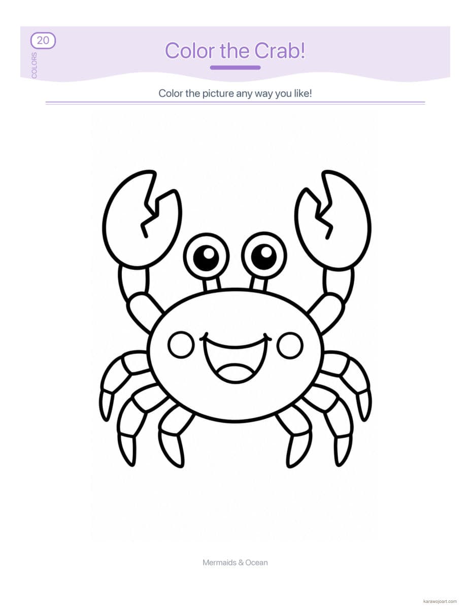 Mermaids & Ocean — sample interior page 1