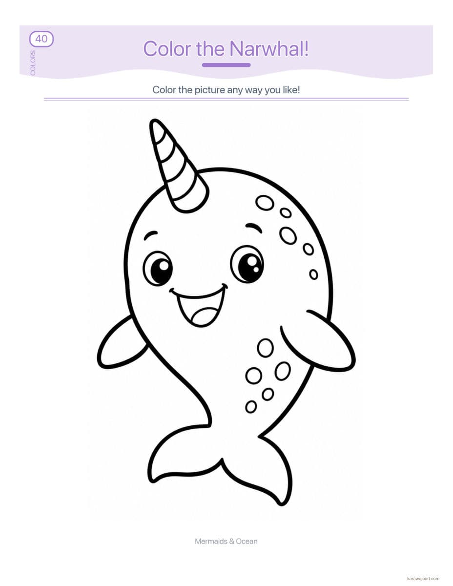 Mermaids & Ocean — sample interior page 2
