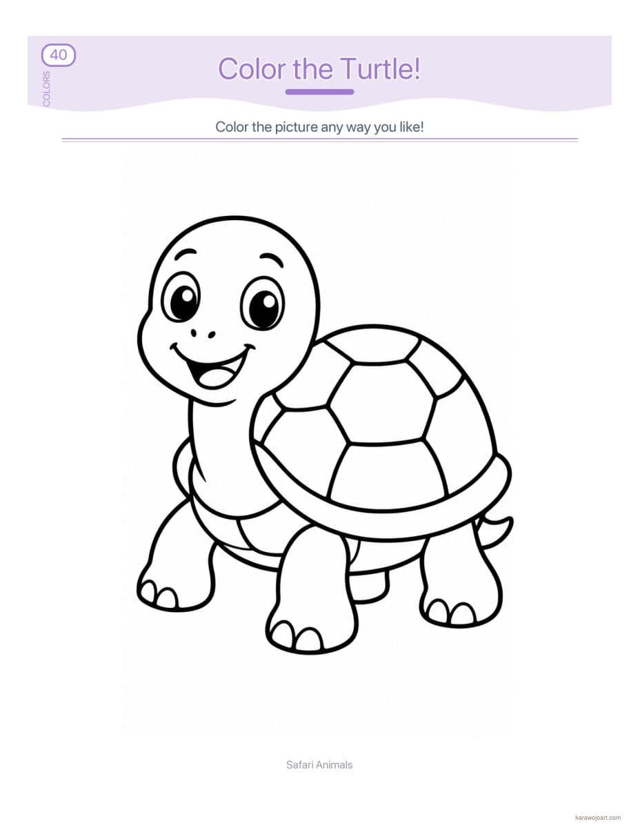 Safari Animals — sample interior page 2