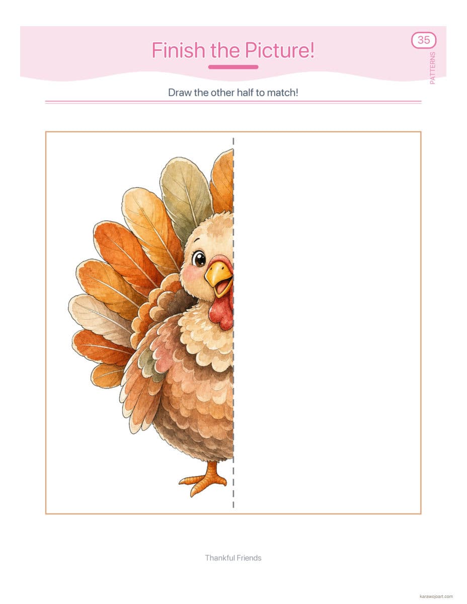Thankful Friends — sample interior page 3