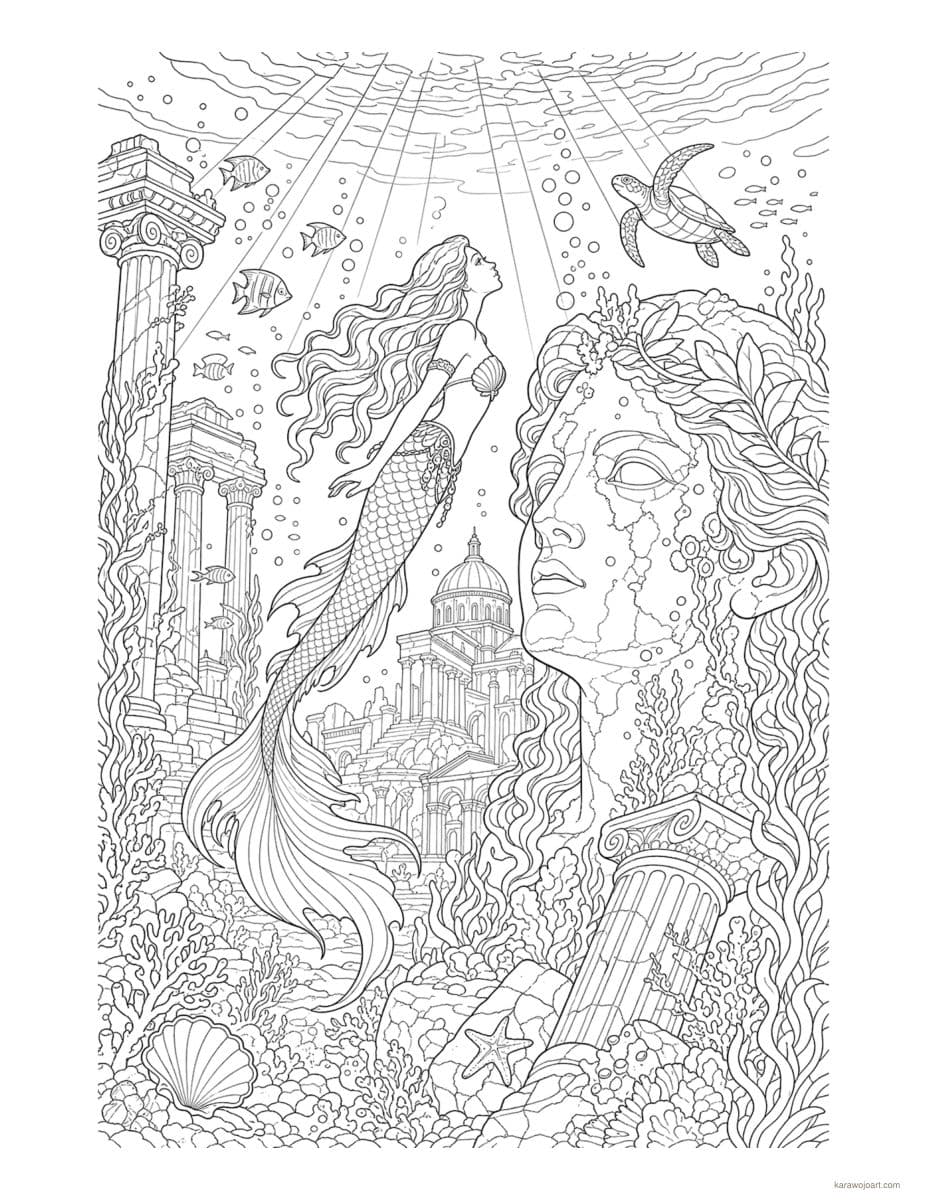 The Sunken Realm — sample interior page 3
