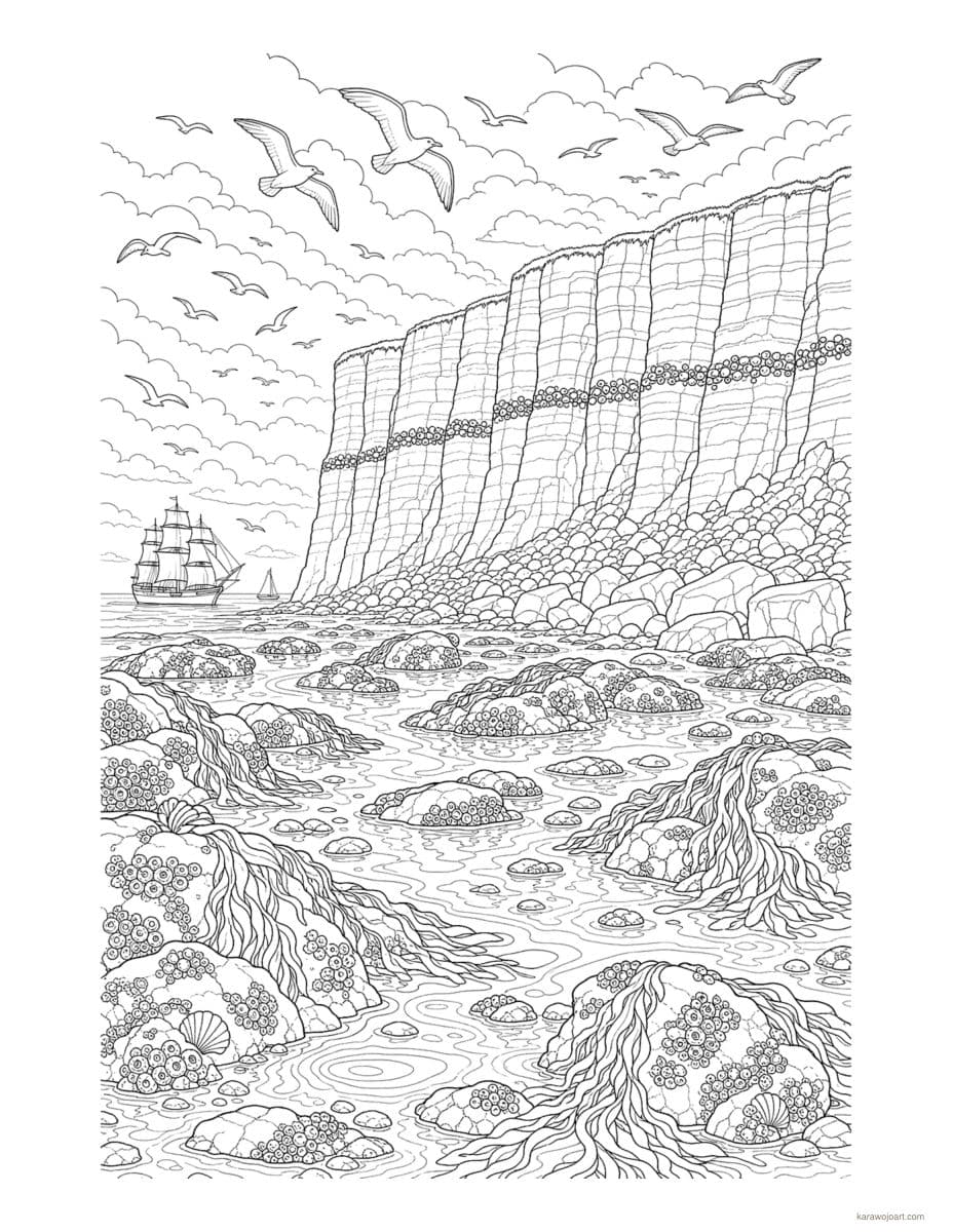 Timeless Ships & Coastal Dreams — sample interior page 2